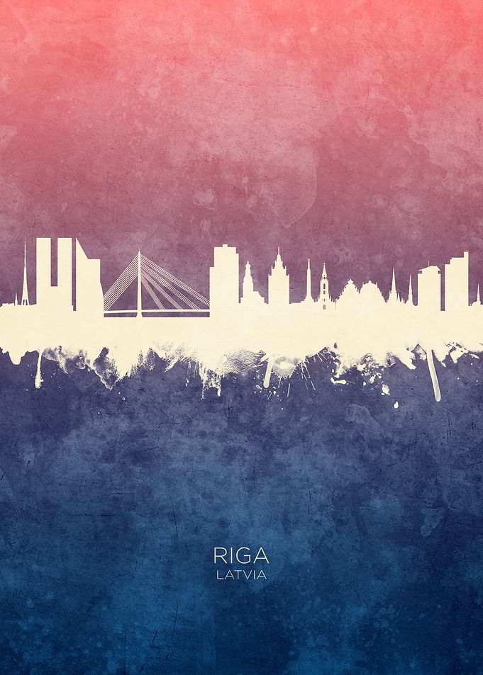 Riga Latvia Skyline