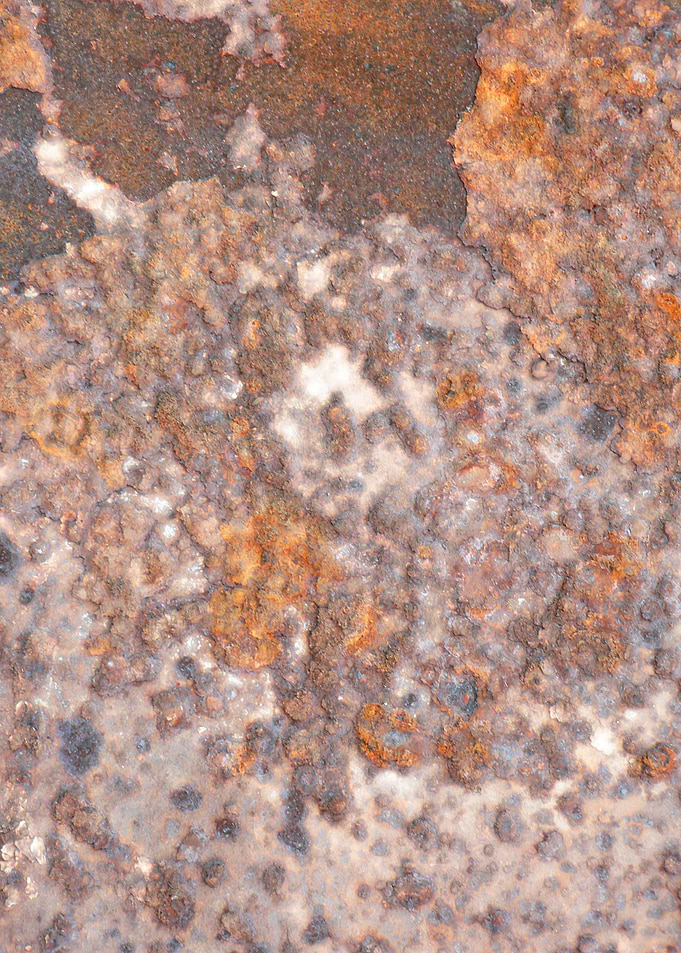 Rusted plate