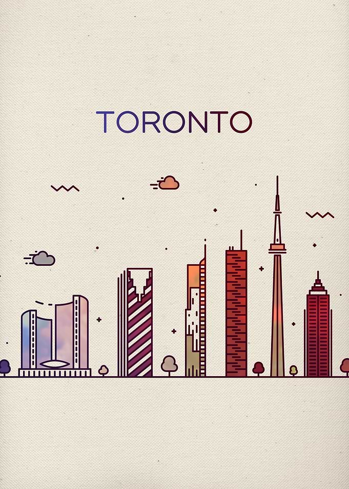 Toronto City Skyline Art