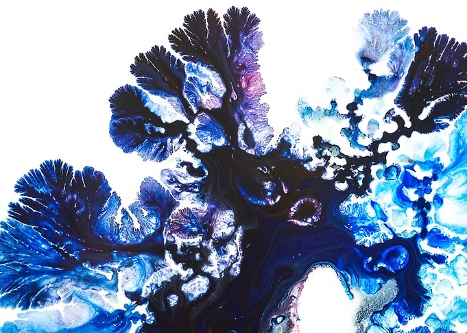 Blue ink tree