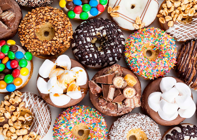 Candy Chocolate Doughnuts