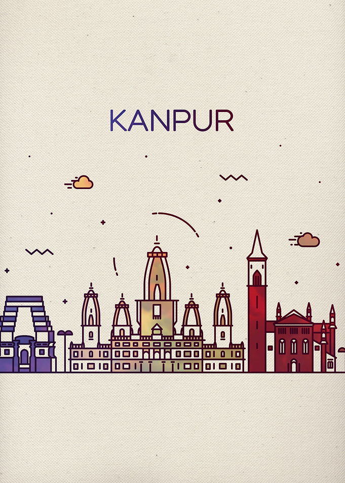 Kanpur India City Skyline