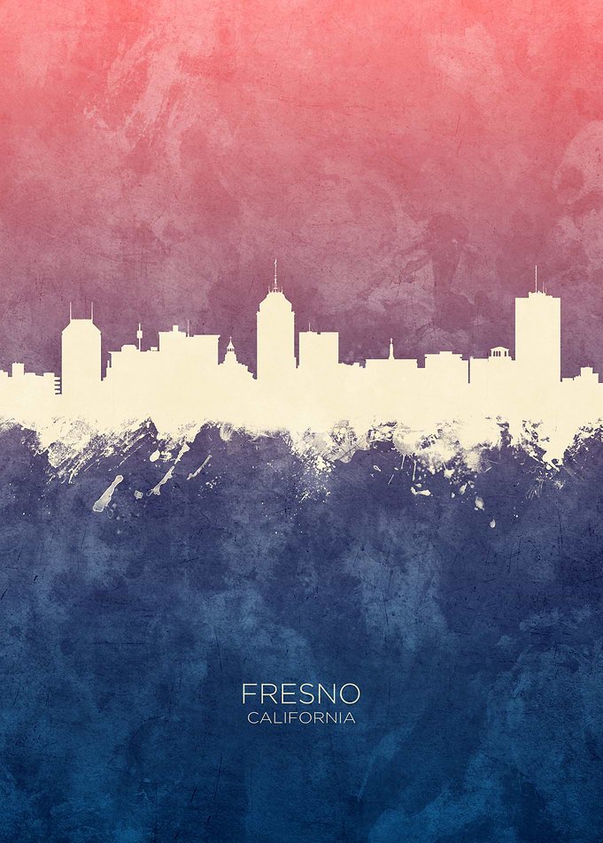 Fresno California Skyline