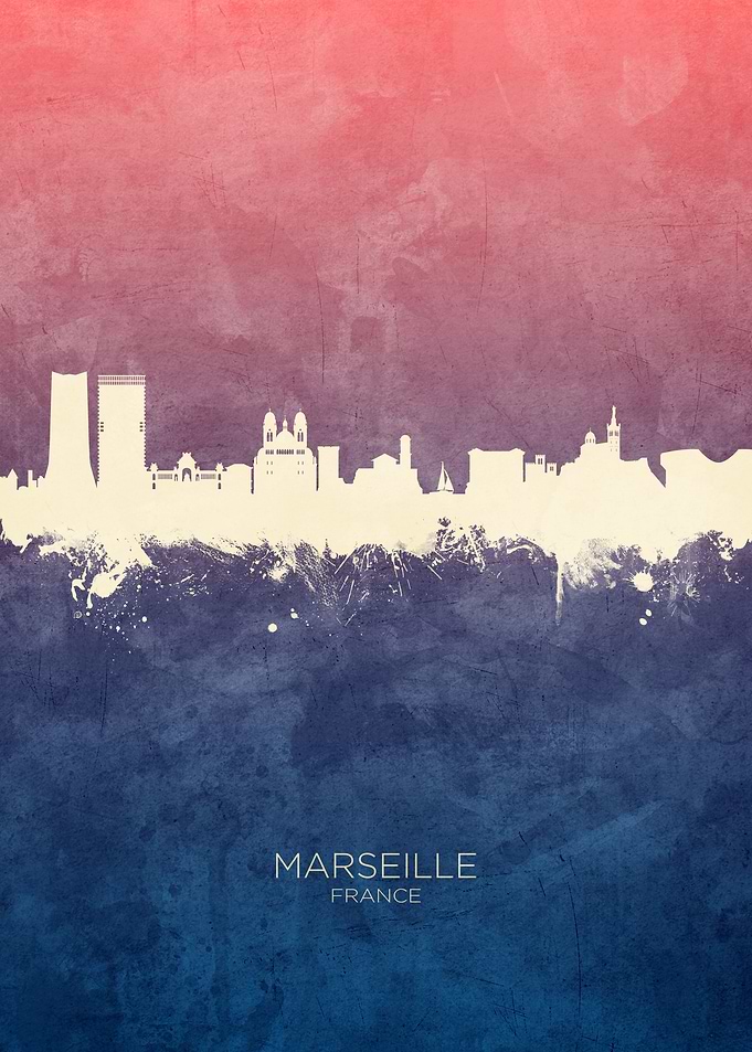 Marseille France Skyline