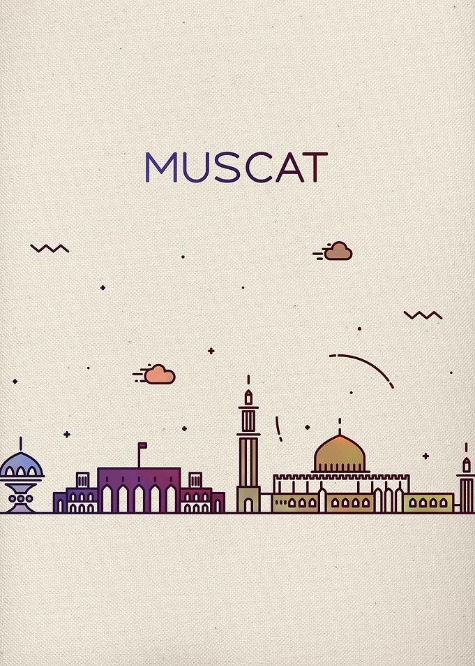 Muscat Oman City Skyline