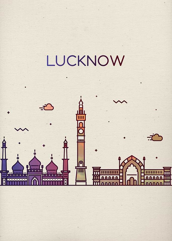 Lucknow India City Skyline