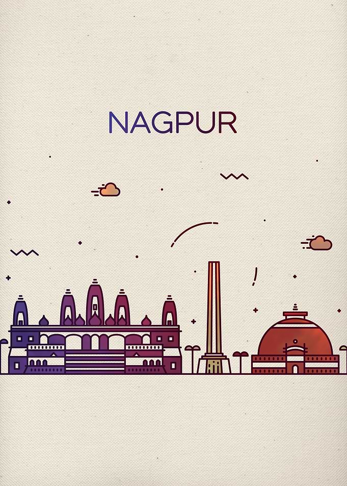Nagpur India City Skyline