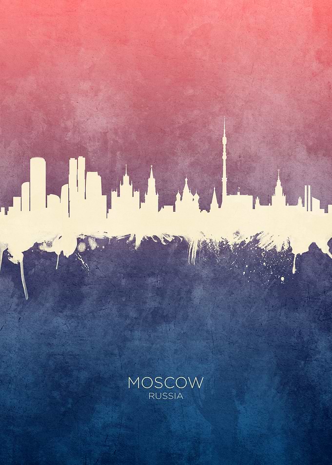 Moscow Russia Skyline