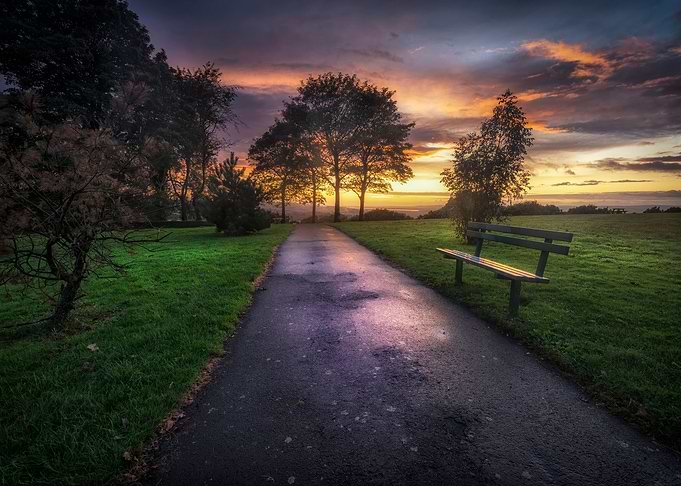 Ravenhill park sunset