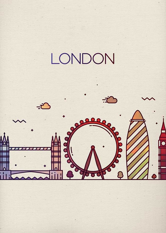 London City Skyline Art