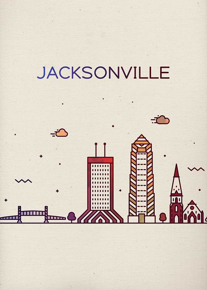Jacksonville City Skyline