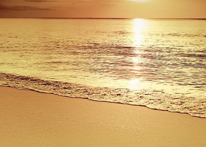 calm sea sunrise