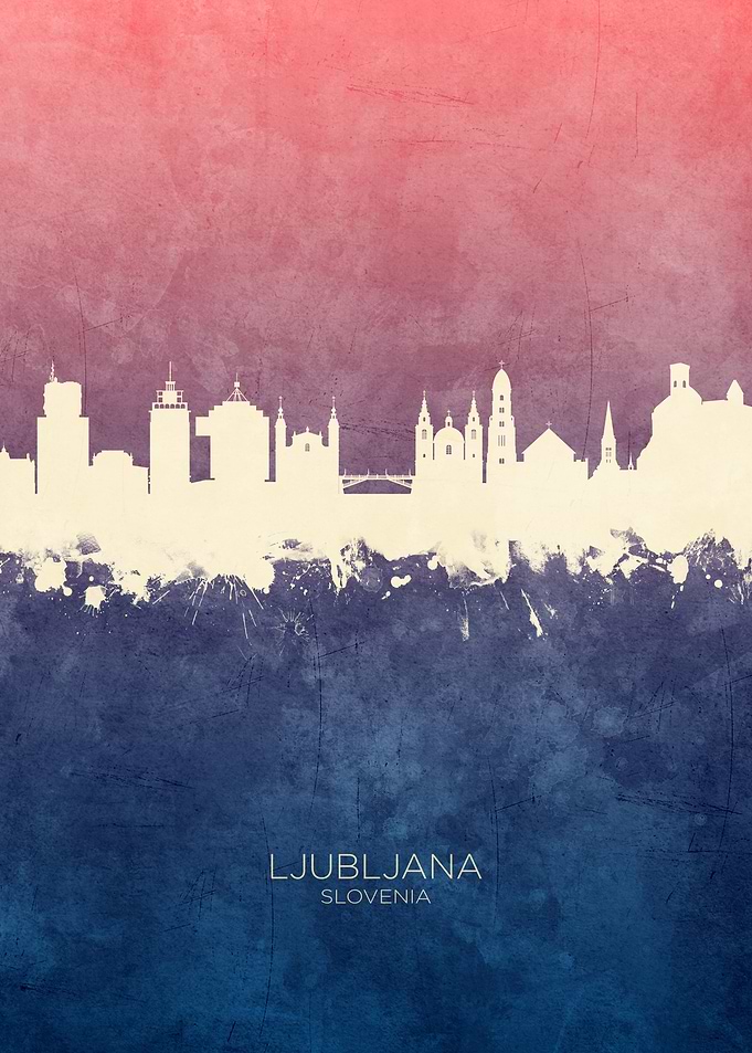 Ljubljana Slovenia Skyline
