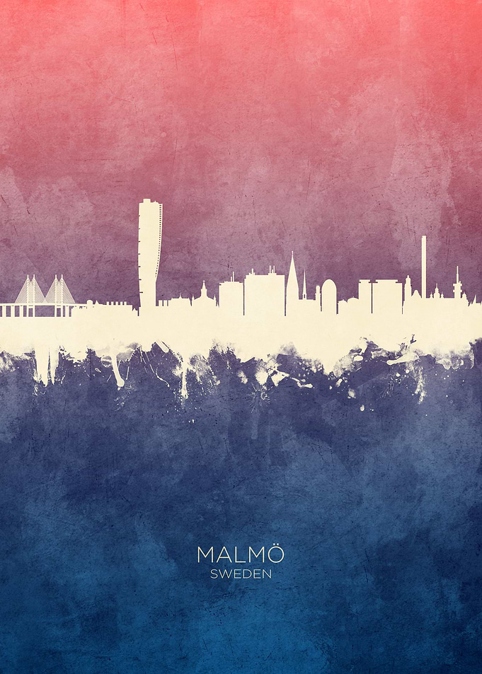 Malmo Sweden Skyline