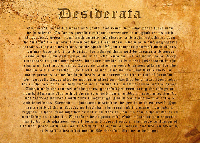 Desiderata