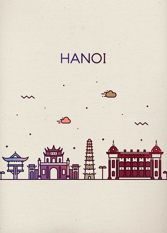 Hanoi Vietnam City Skyline