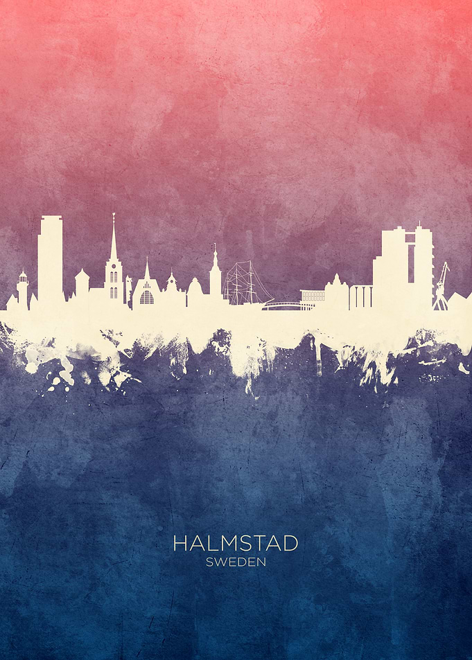Halmstad Sweden Skyline
