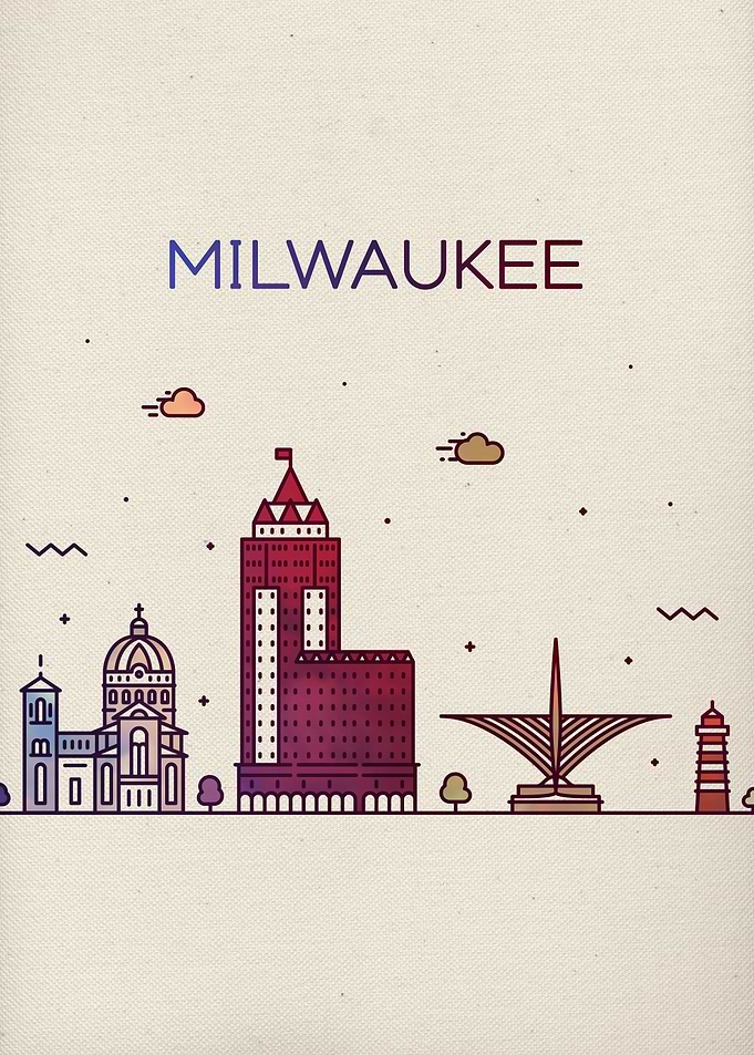 Milwaukee City Skyline Art