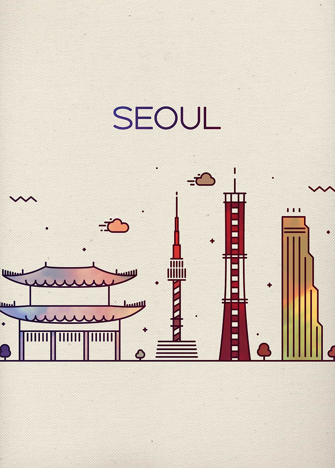 Seoul Korea City Skyline
