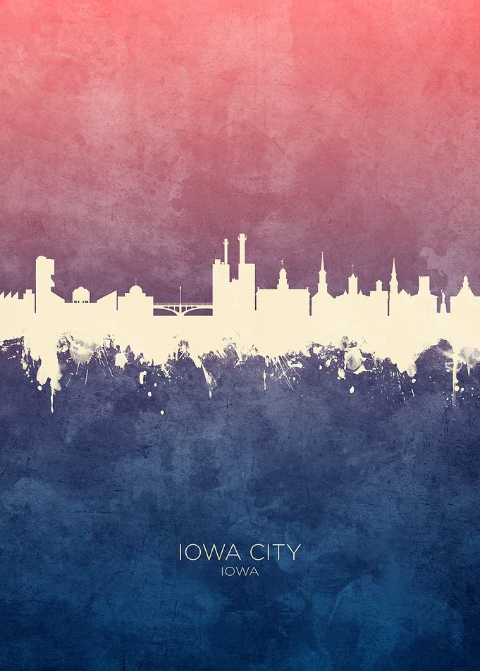 Iowa City Iowa Skyline