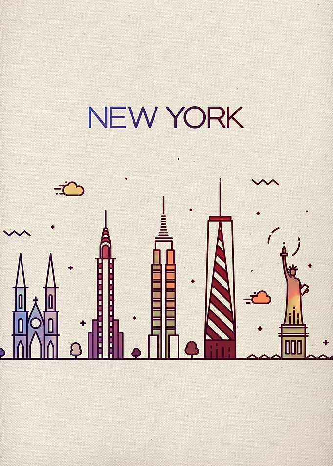 New York City Skyline Art