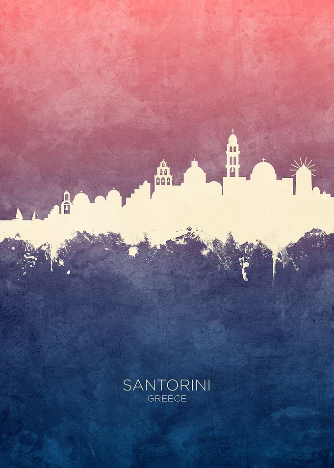 Santorini Greece Skyline