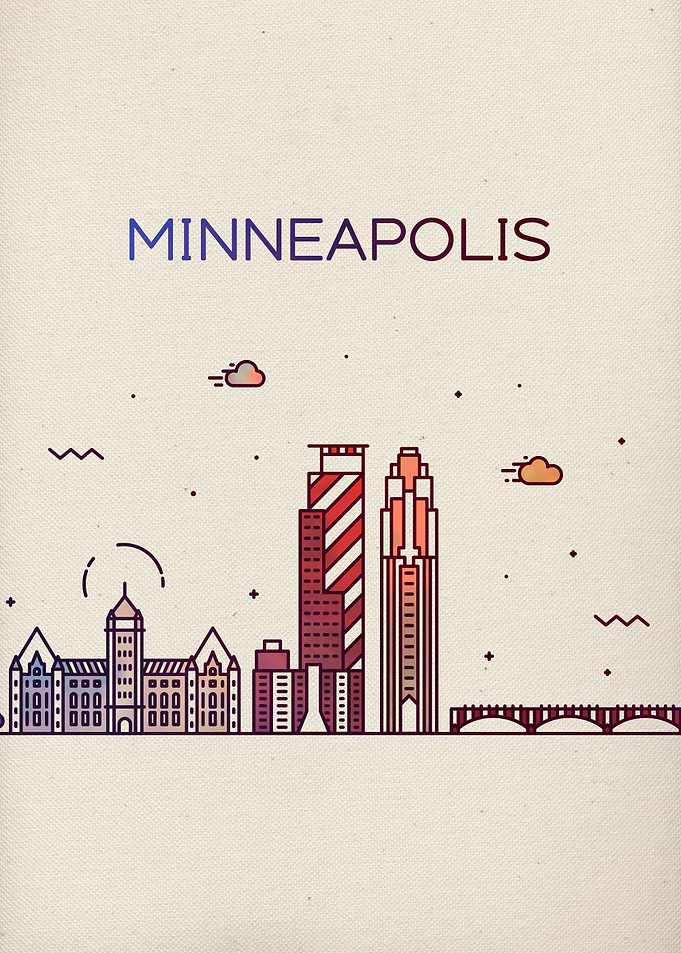 Minneapolis City Skyline