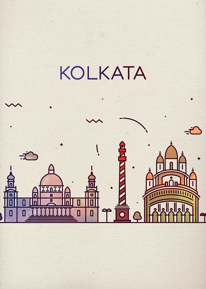 Kolkata India City Skyline