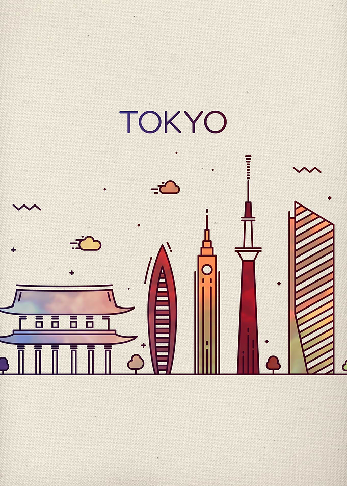 Tokyo Japan City Skyline