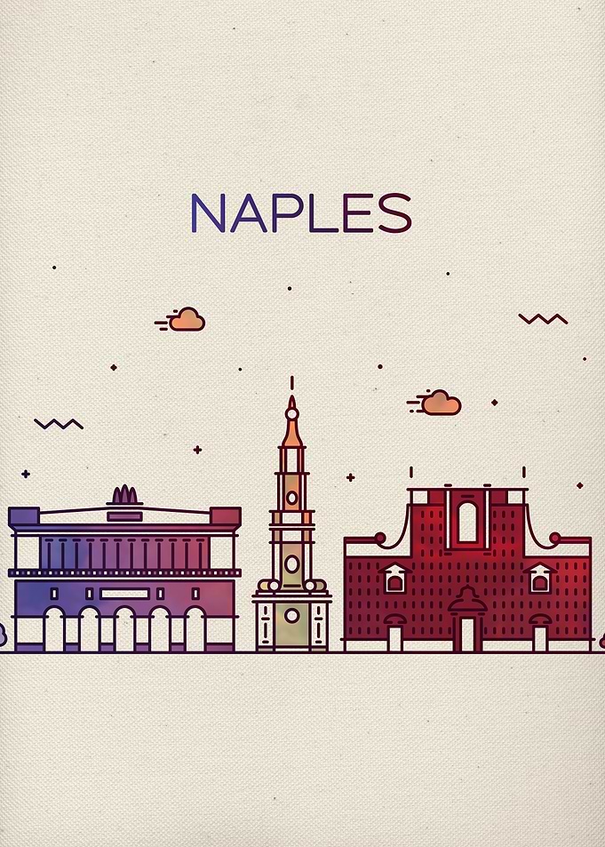 Naples Italy Skyline City
