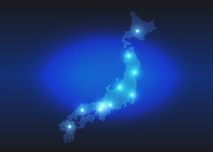 Japan Dotted Map