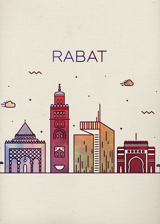 Rabat Morocco City Skyline