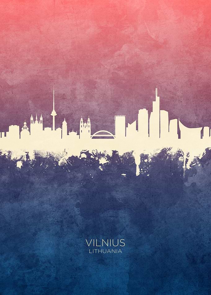 Vilnius Lithuania Skyline