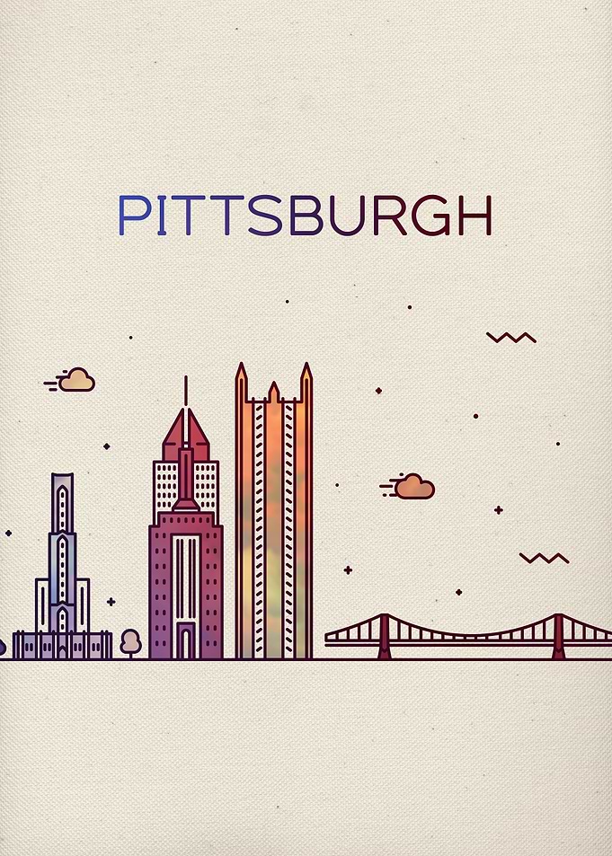 Pittsburgh City Skyline