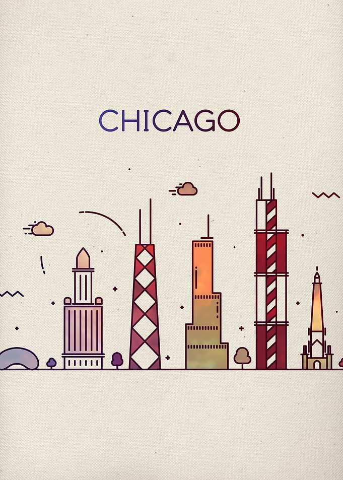 Chicago Illinois City Art