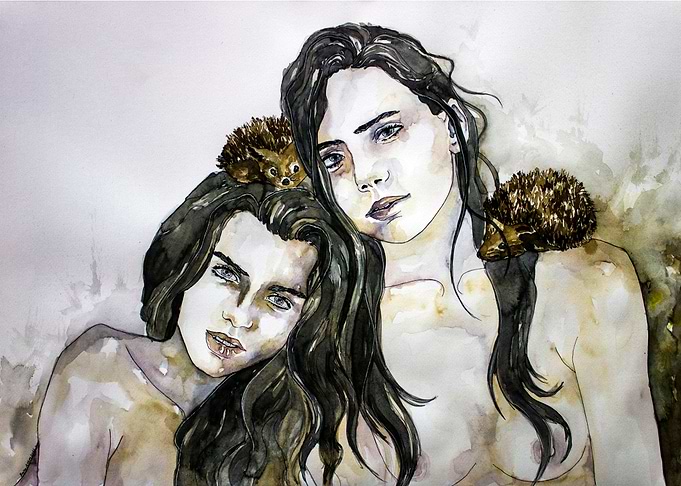 Sisters and hedgehogs