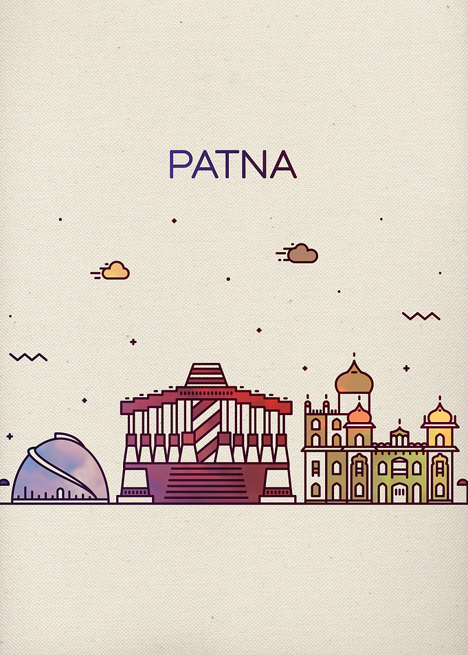 Patna India City Skyline
