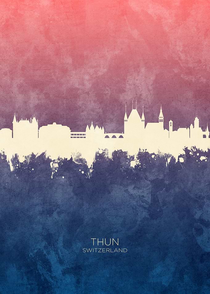 Thun Switzerland Skyline