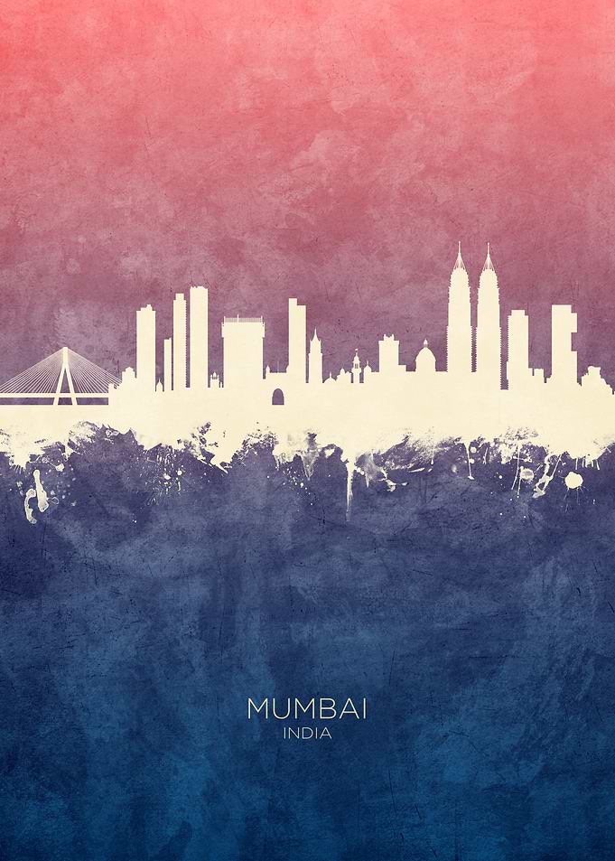 Mumbai India Skyline