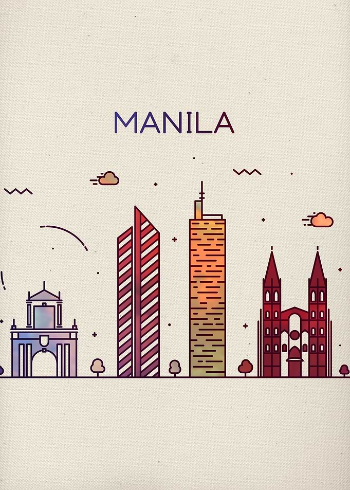 Manila City Skylines Art