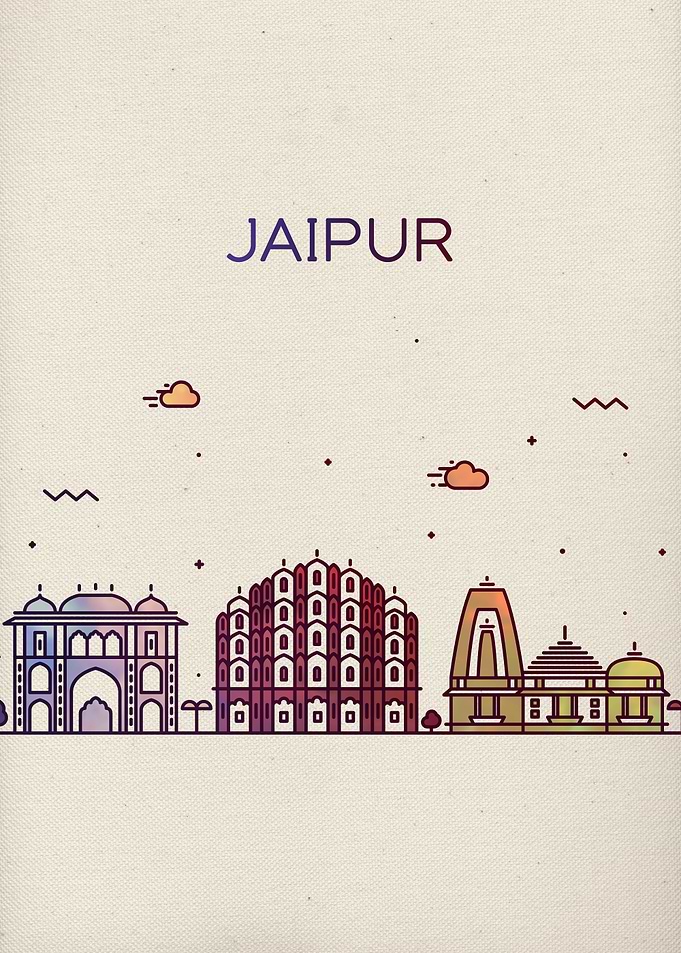 Jaipur India City Skyline