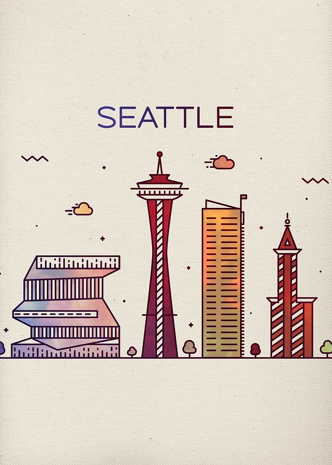 Seattle City Skyline Art