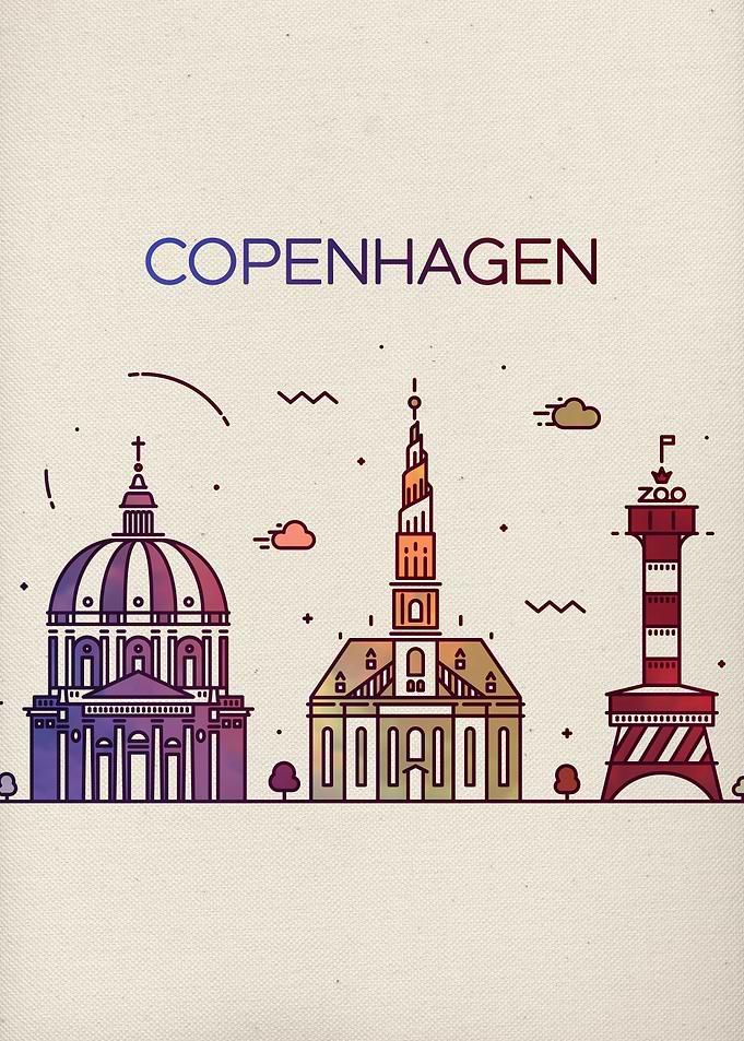 Copenhagen City Skyline