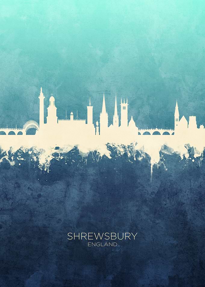 Shrewsbury England Skyline