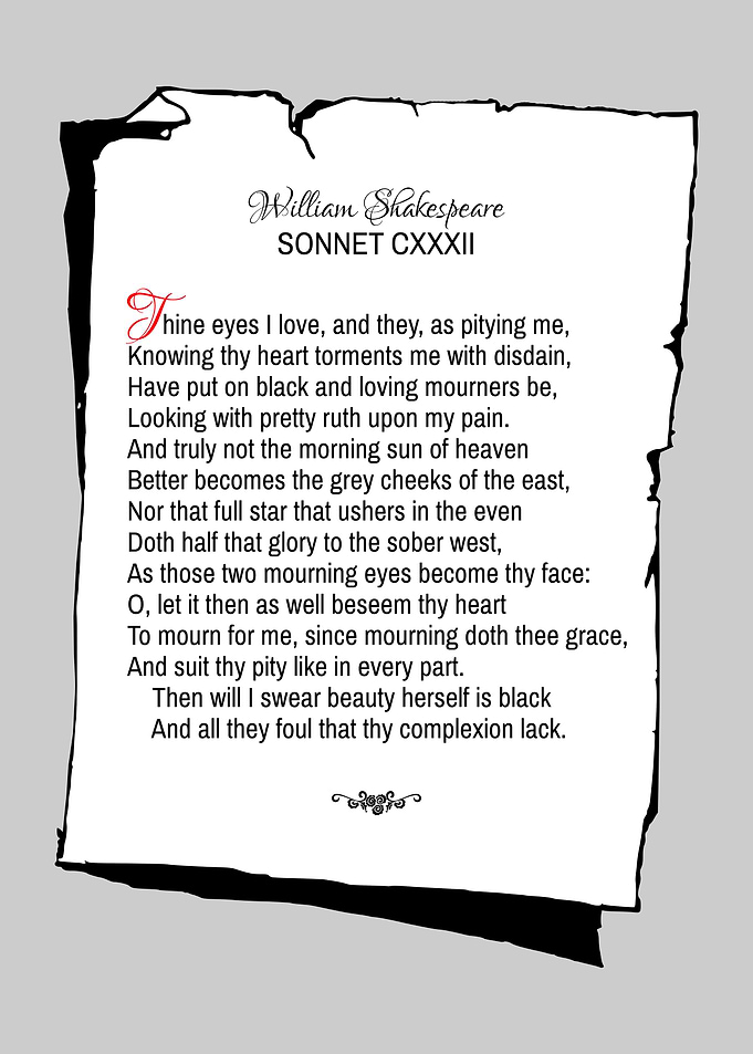 Shakespeare Sonnet 132