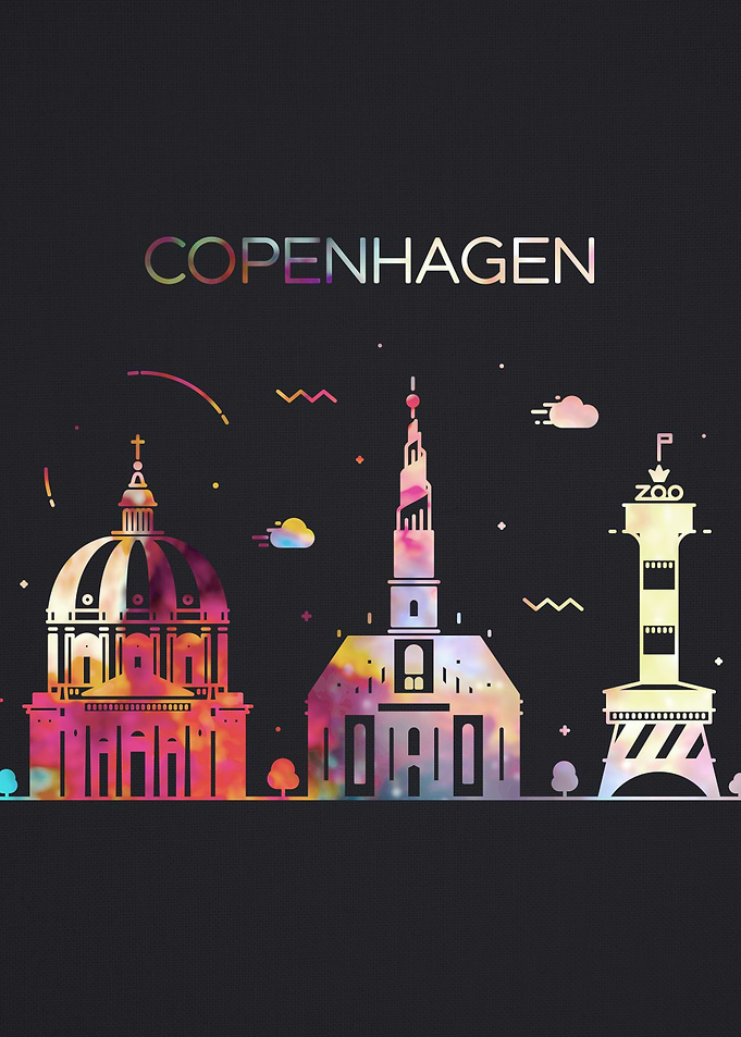 Copenhagen City Skyline