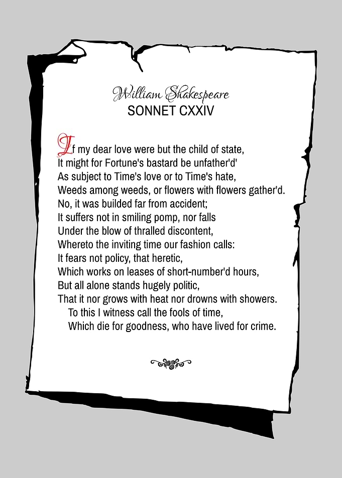 Shakespeare Sonnet 124