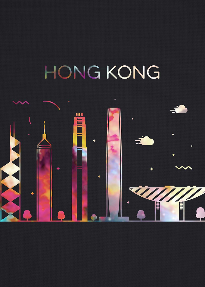 Hong Kong City Skyline