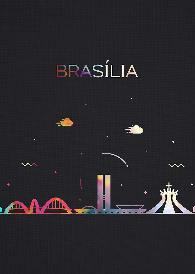 Brasilia City Skyline Art
