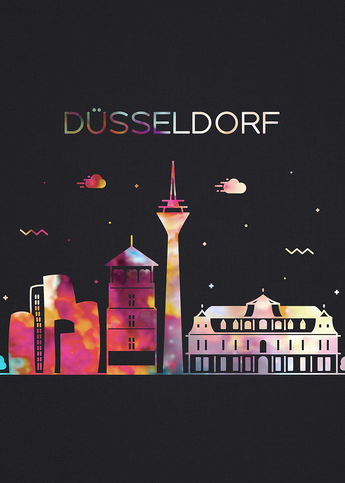 Dusseldorf City Skyline